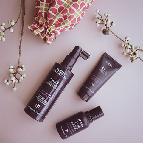 aveda豐盈美肌組產品圖