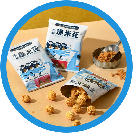 林聰明沙鍋魚頭 聰明爆米花（沙茶魚鬆口味）