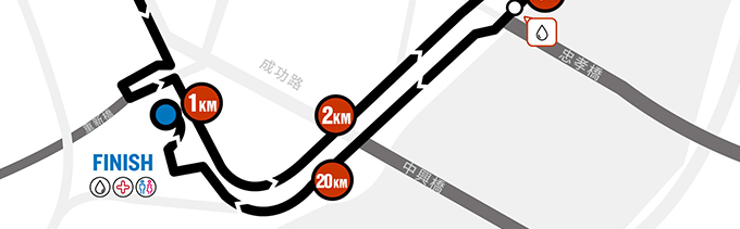 21K 菁英組路線示意圖